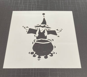Witch & Cauldron 0932 Mylar Re-Usable Stencil