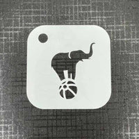 Circus Elephant 2024 Mylar Re-Usable Stencil - 70mm x 70mm