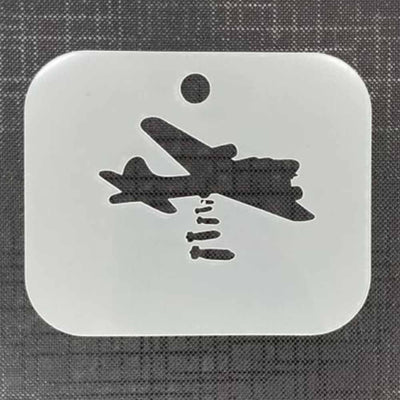 Lancaster Bomber Plane 2038 Mylar Re-Usable Stencil - 70mm x 85mm