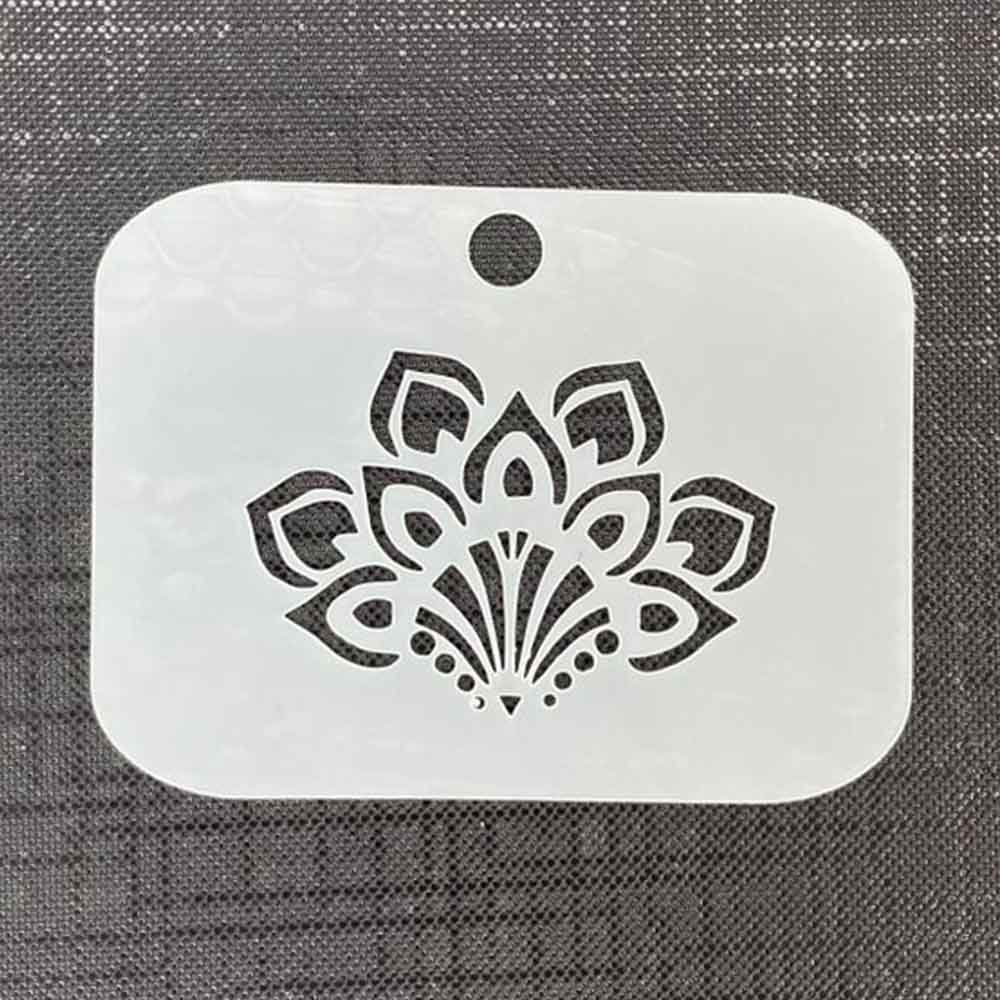 Fan Mylar 2091 Re-Usable Stencil - 60mm x 80mm