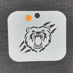 Bear Mylar 2103 Re-Usable Stencil - 80mm x 70mm