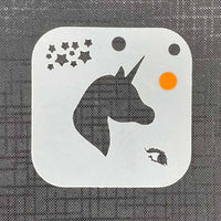 Unicorn Mylar 2138 Re-Usable Stencil - 70mm x 70mm