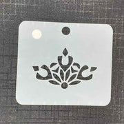 Crown Mylar 2163 Re-Usable Stencil - 80mm x 70mm