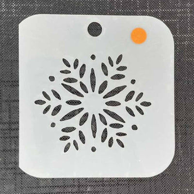 Snow Flake 2181 Mylar Re-Usable Stencil - 75mm x 75mm