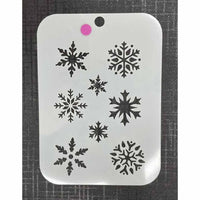 Snowflakes Mylar 2231 Re-Usable Stencil - 130mm x 90mm