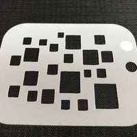 Square Texture 2075 Mylar Re-Usable Stencil