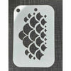Mermaid Scales Mylar Re-Usable Stencil 3009 - 120mm x 80mm