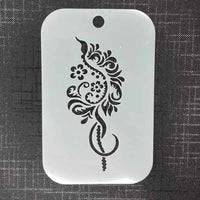 Henna Inspired Flower 3024 Mylar Re-Usable Stencil