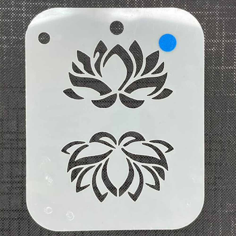 Flower Mylar 3041 Re-Usable Stencil - 100mm x 80mm