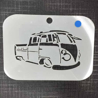 Camper Van Mylar 3048 Re-Usable Stencil - 110 x 80mm