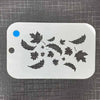 Leaves Mylar 3050 Re-Usable Stencil - 110mm x 70mm