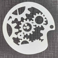 Gears Texture Mylar Re-Usable Stencil - 3052