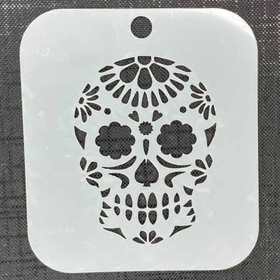 Sugar Skull Mylar 3054 Re-Usable Stencil