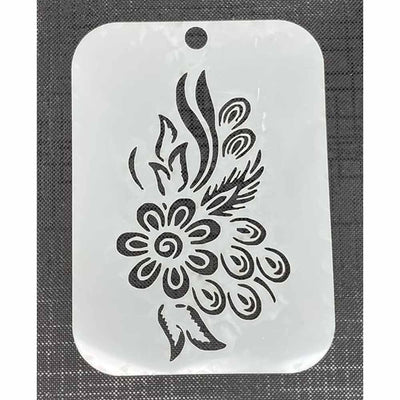 Henna Inspired Mylar 3067 Re-Usable Stencil - 110mm x 80mm