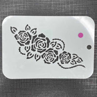 Rose Mylar Re-Usable Stencil 3070 - 145mm x 100mm