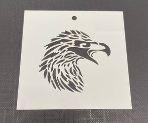 Eagle Head 0010 Mylar Re-Usable Stencil - 80mm x 80mm