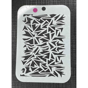 Spiked Mylar 4058 Re-Usable Stencil - 135mm x 95mm