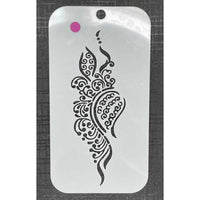 Henna Inspired Mylar 4066 Re-Usable Stencil - 105mm x 80mm