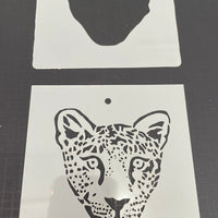 Cheetah 0132 & 0132b Mylar Re-Usable Stencil - 100mm x 100mm
