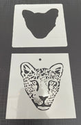 Cheetah 0132 & 0132b Mylar Re-Usable Stencil - 100mm x 100mm