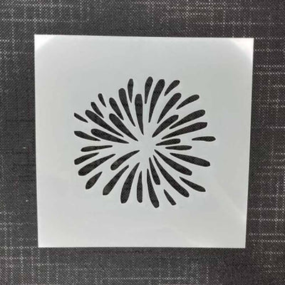 Fireworks Mylar 6142 Re-Usable Stencil - 95mm x 95mm