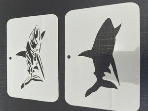 Shark 0115 & 0115b Mylar Re-Usable Stencil - 140mm x 100mm