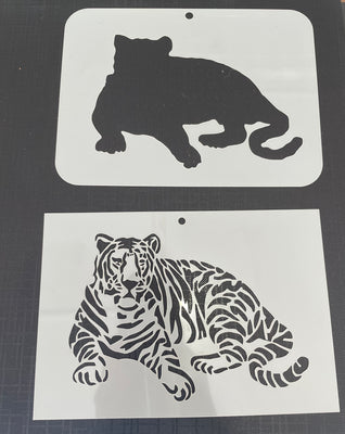 Tiger 0009 & 0009b Mylar Re-Usable Stencil - 160mm x 110mm