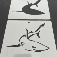 Shark 0067 & 0067b Mylar Re-Usable Stencil - 120mm x 100mm