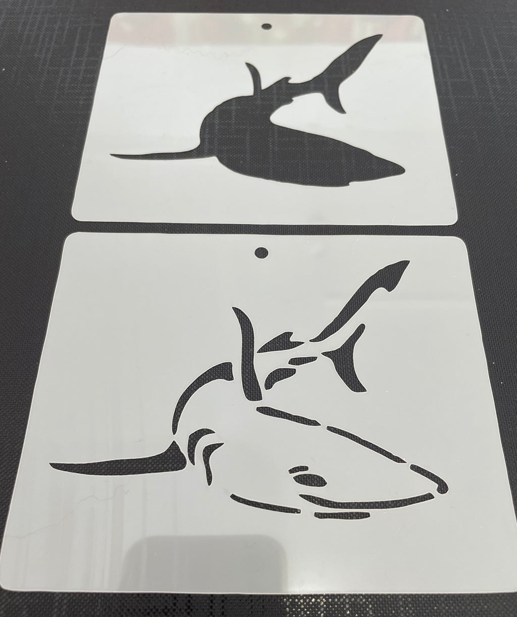 Shark 0067 & 0067b Mylar Re-Usable Stencil - 120mm x 100mm