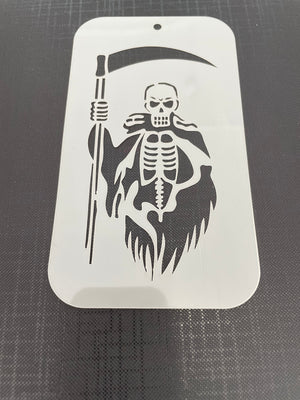 Grim Reaper 0669 Mylar Re-Usable Stencil- 140mm x 80mm