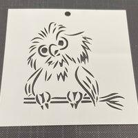 Owl 0503 Mylar Re-Usable Stencil - 80mm x 80mm