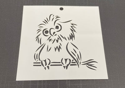 Owl 0503 Mylar Re-Usable Stencil - 80mm x 80mm