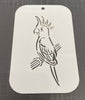 Cockatoo 1099 Mylar Re-Usable Stencil - 110mm x 60mm