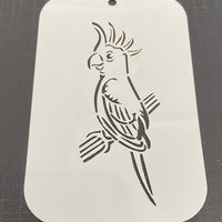 Cockatoo 1099 Mylar Re-Usable Stencil - 110mm x 60mm