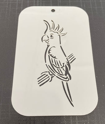 Cockatoo 1099 Mylar Re-Usable Stencil - 110mm x 60mm