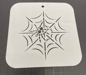 Spiders Web 0519 Mylar Re-Usable Stencil - 100mm x 100mm