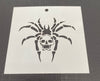 Skull Spider 0615 Mylar Re-Usable Stencil - 80mm x 80mm