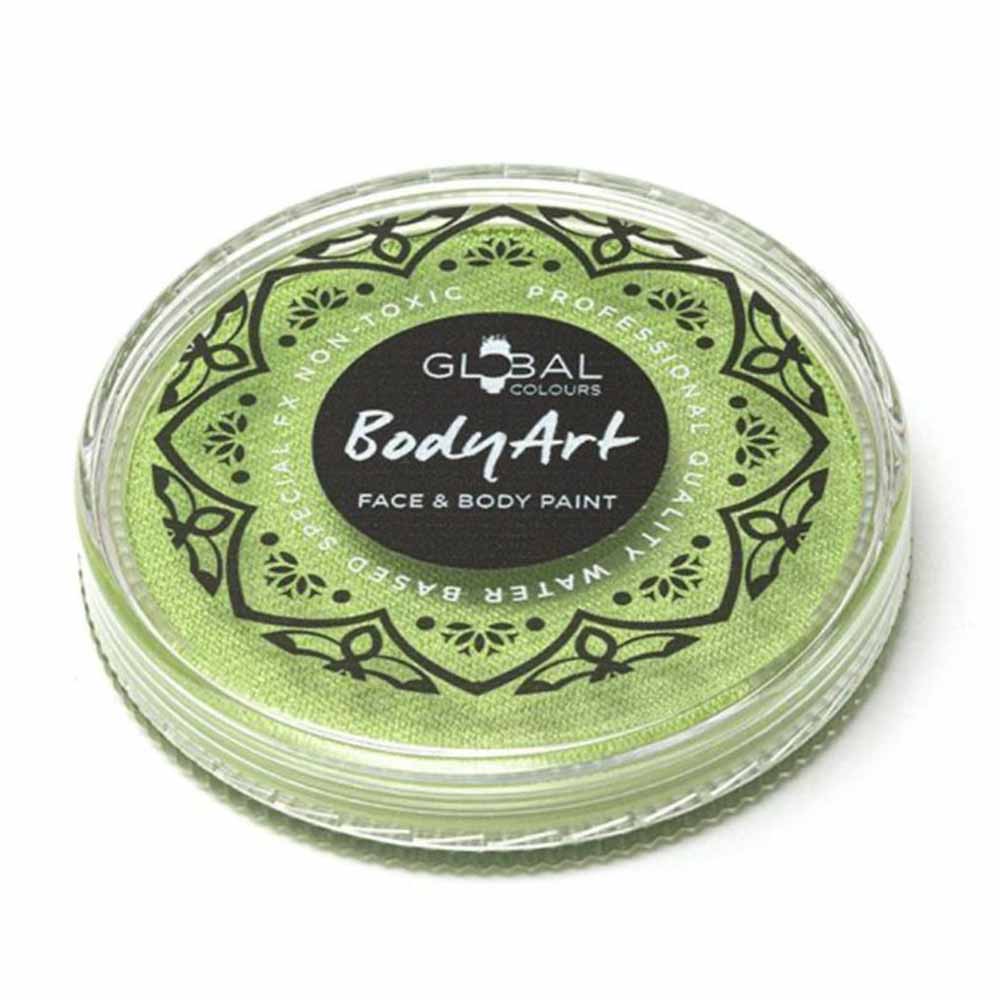 Global Pearl Lime Green Face and Body Paint 32g