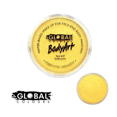 Global Pearl Yellow Face and Body Paint 32g
