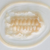 Unpainted Silicone Prosthetic Exposed Teeth