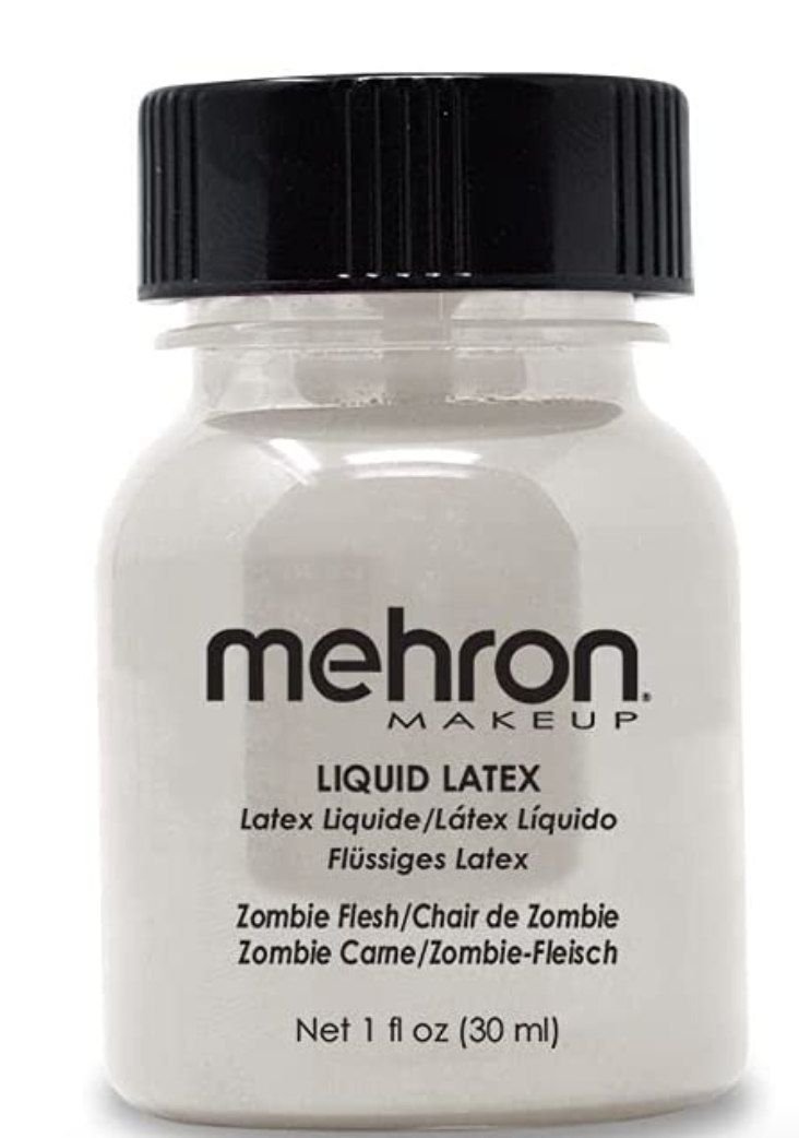  Mehron Makeup Liquid Latex, SFX Makeup, Halloween Latex  Makeup, Latex Glue for Skin