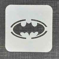 Bat Mylar 6124 Re-Usable Stencil - 80mm x 80mm