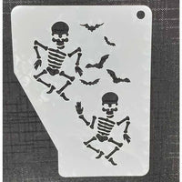 Skeleton Mylar Re-Usable Stencil - 115mm x 90mm