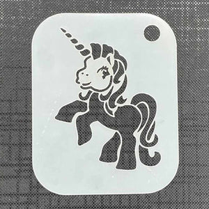 Unicorn Mylar Re-Usable Stencil 80mm x 65mm - 2022