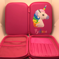 Pink Unicorn Zip Pencil Case